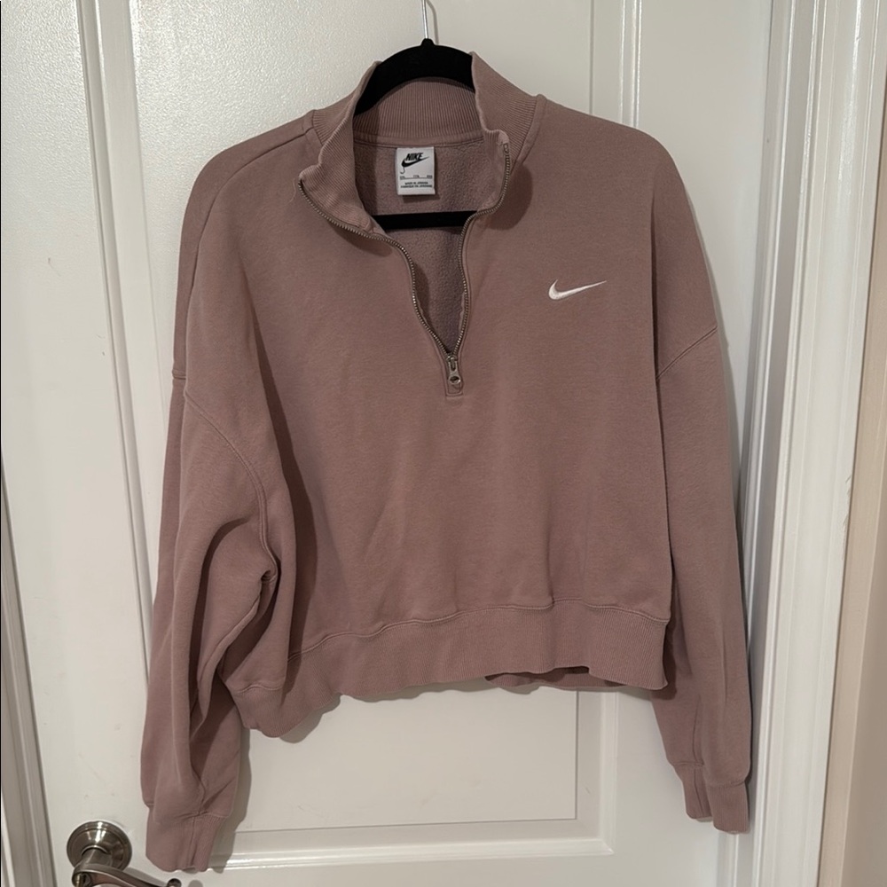 Nike Mauve Cropped Sweatshirt